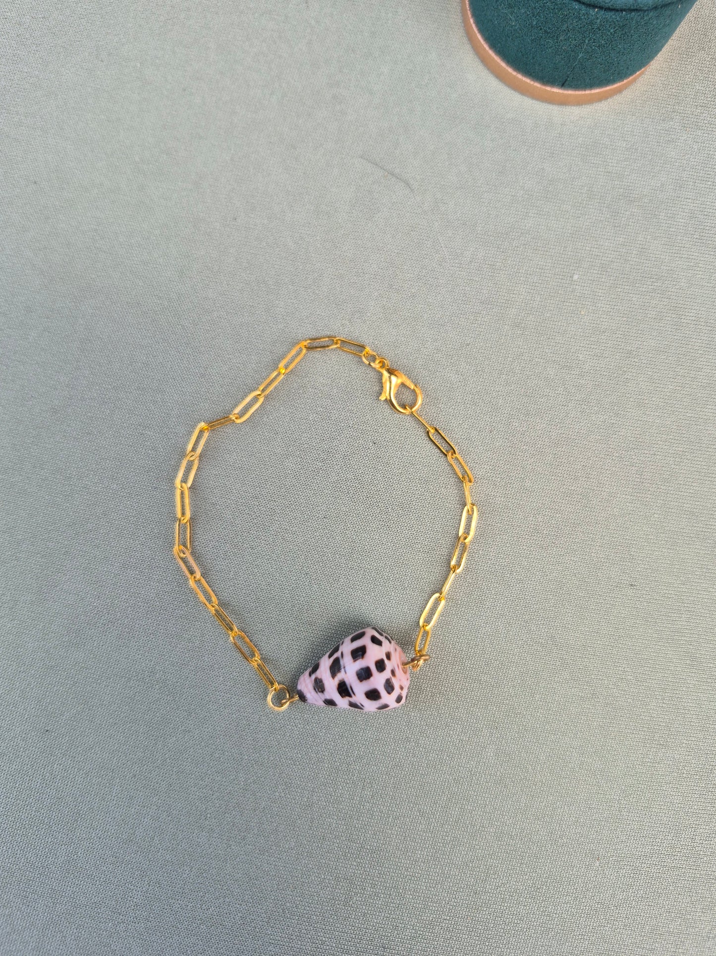 Hebrew cone shell bracelet