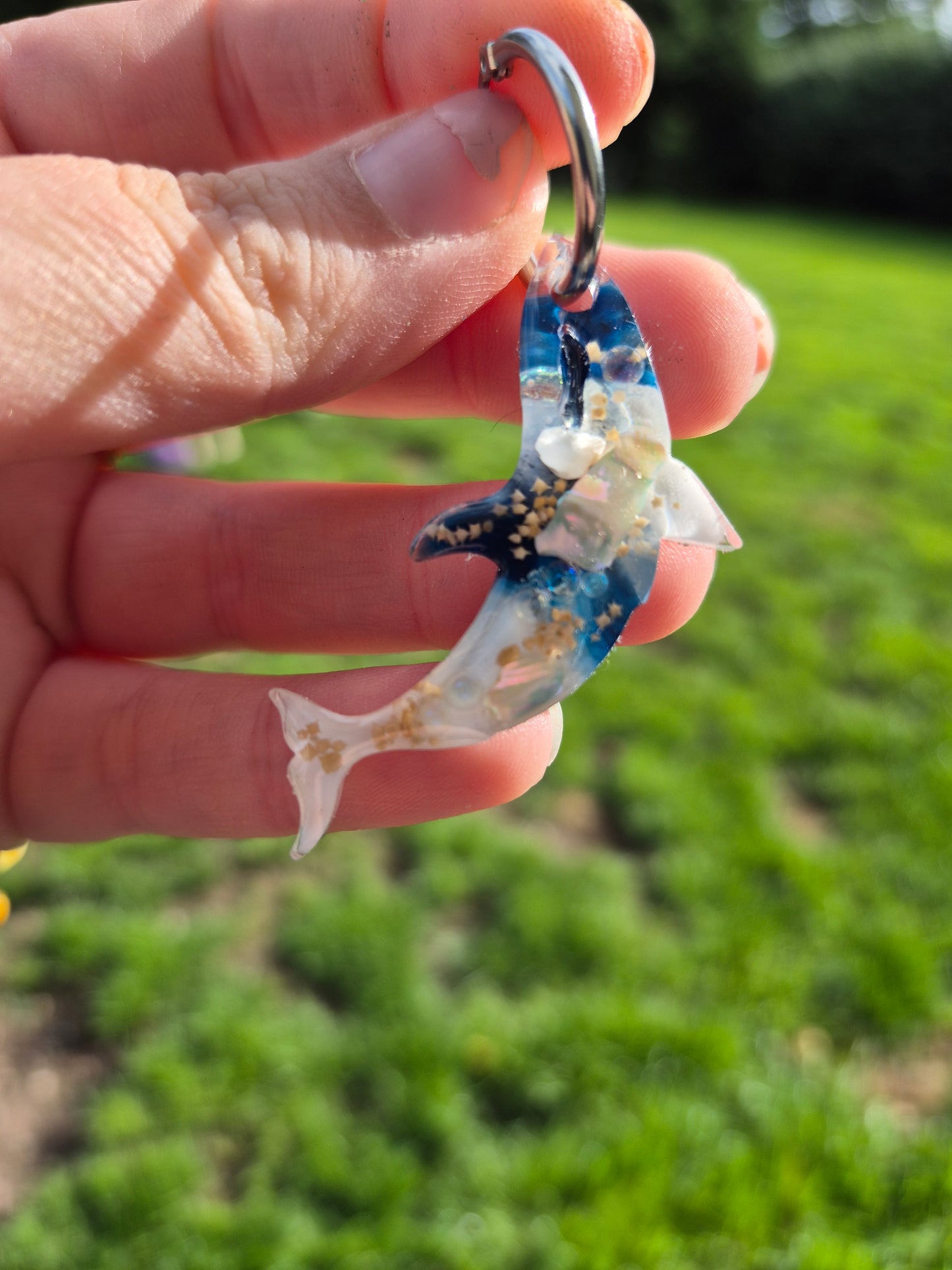 Whale hoop charm mould