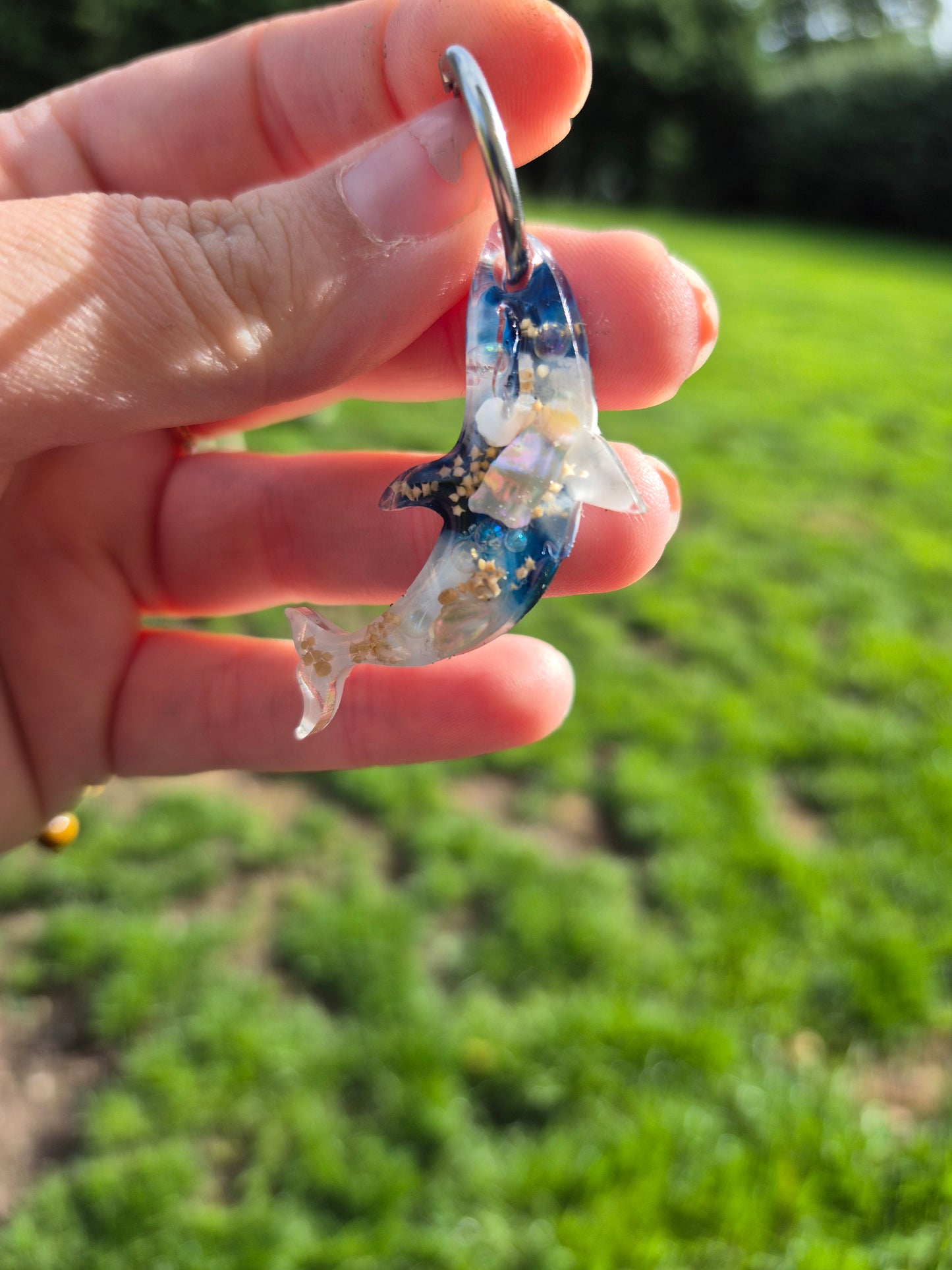 Whale hoop charm mould