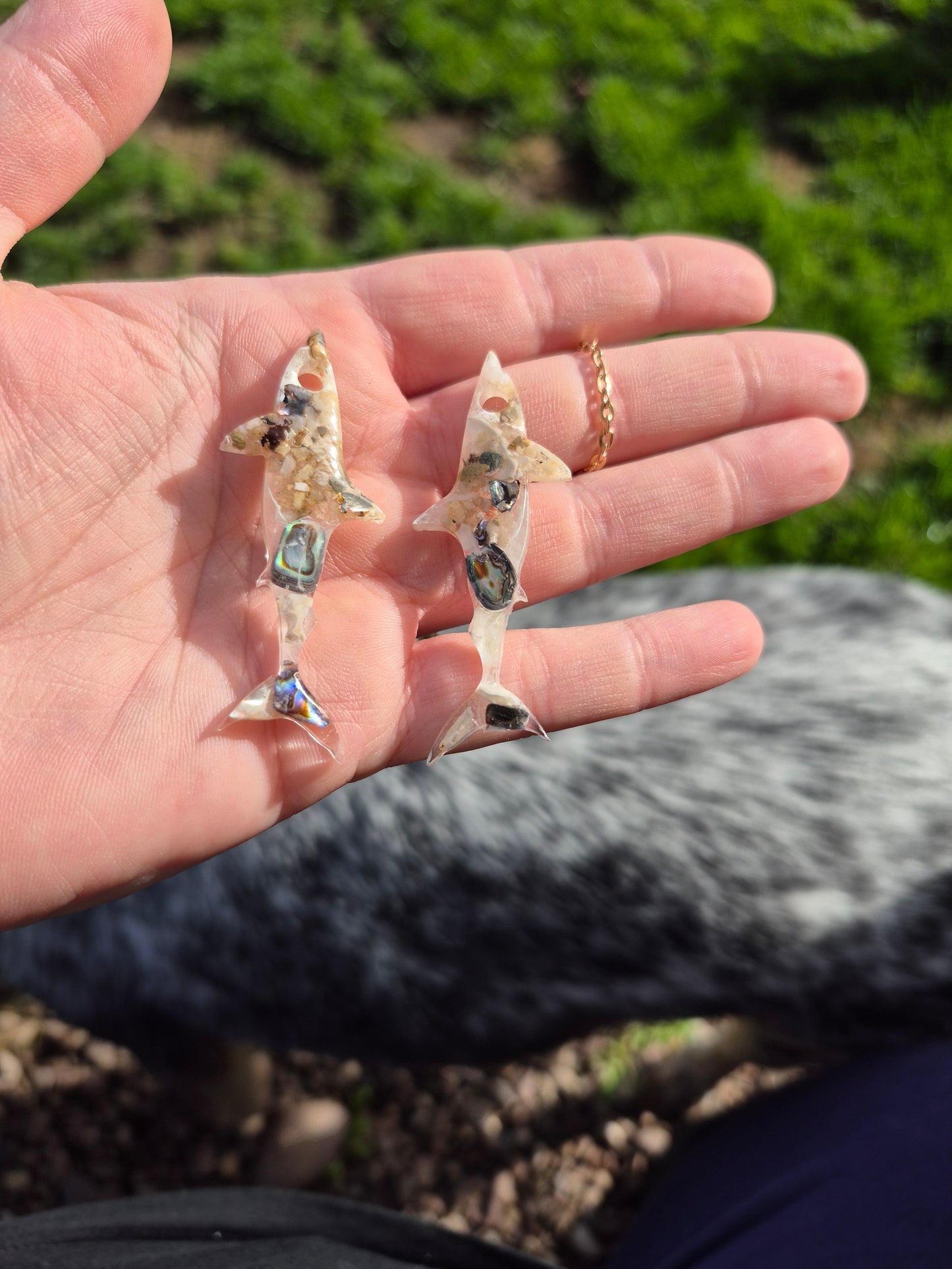 Shark hoop charms