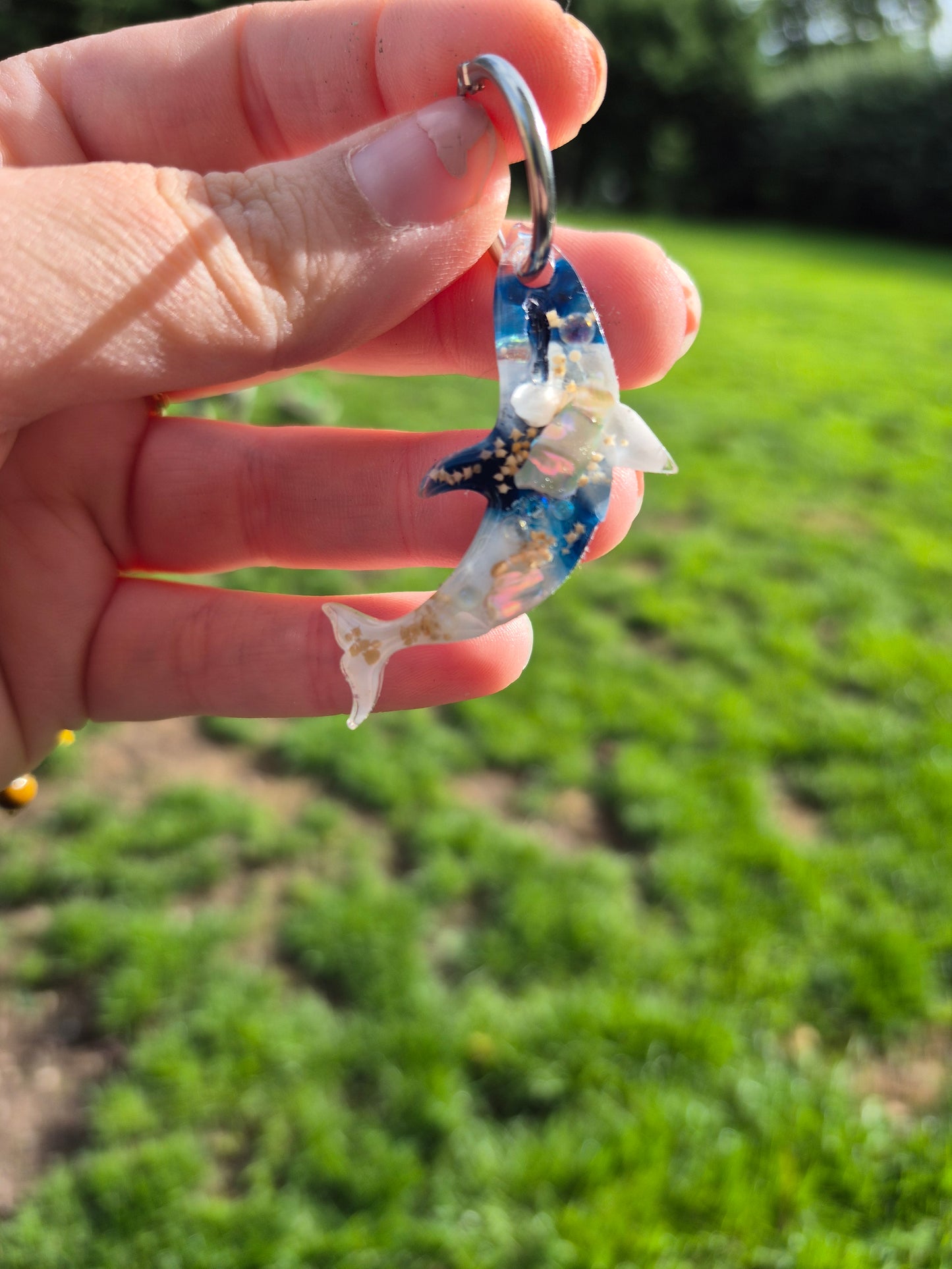 Whale hoop charm mould