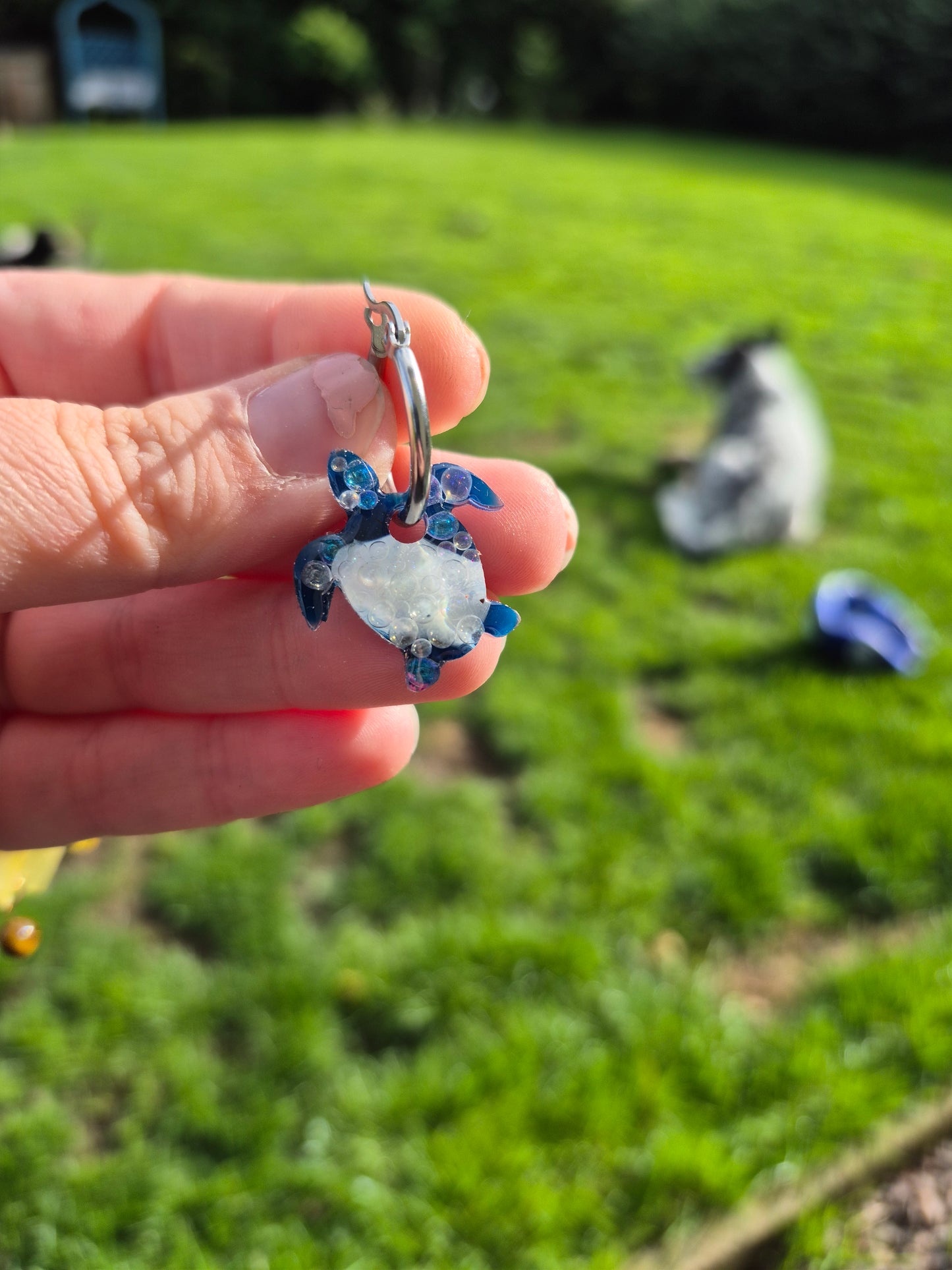 Turtle hoop charms