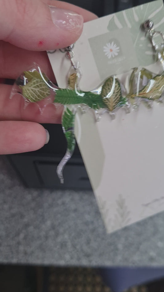 Dragon Leaf Earrings