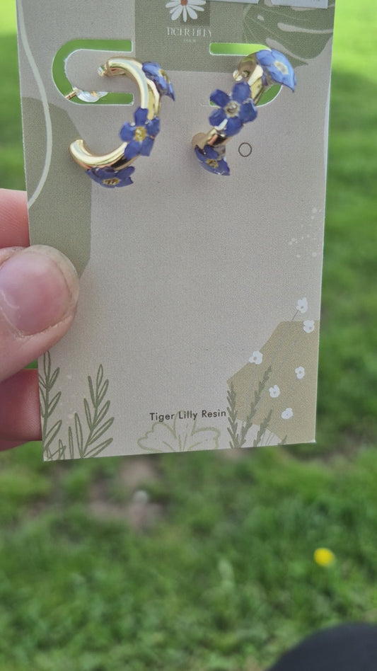 Forget me not hoops