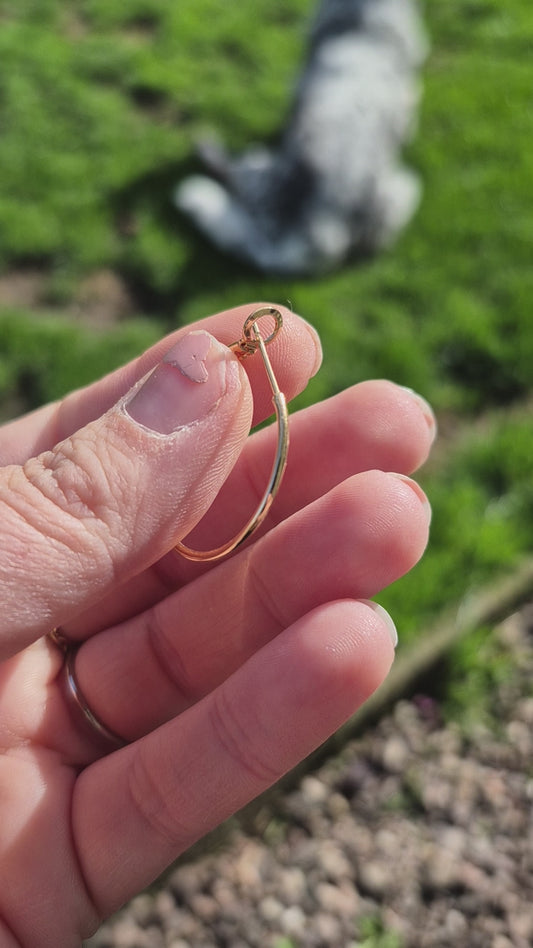 18k gold plated hoop earrings
