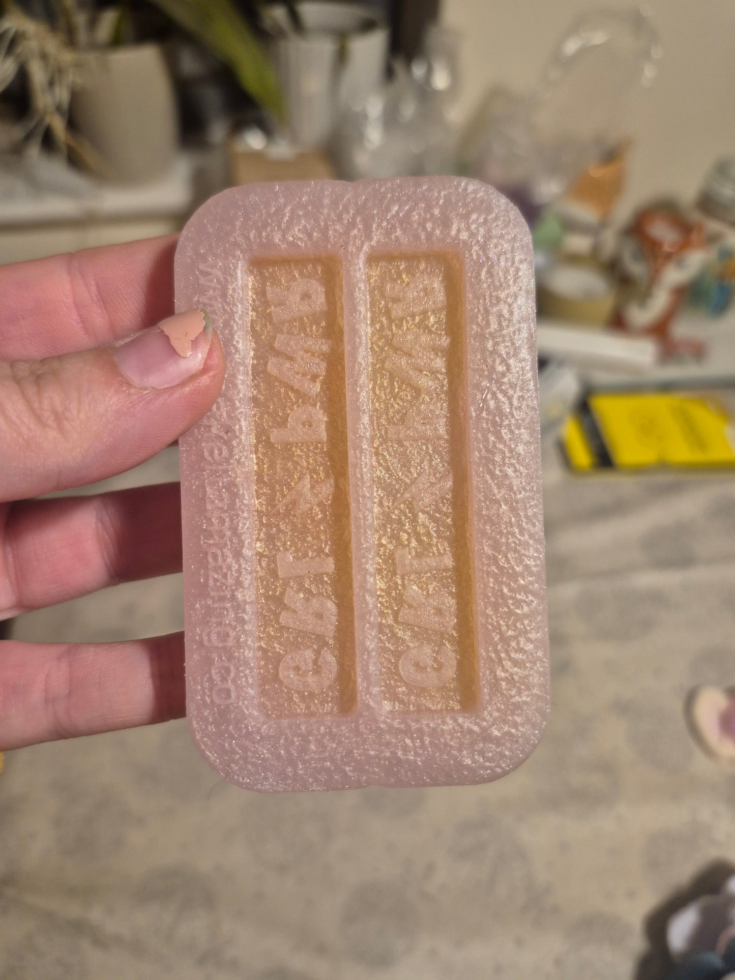 Girl power hair clip mould