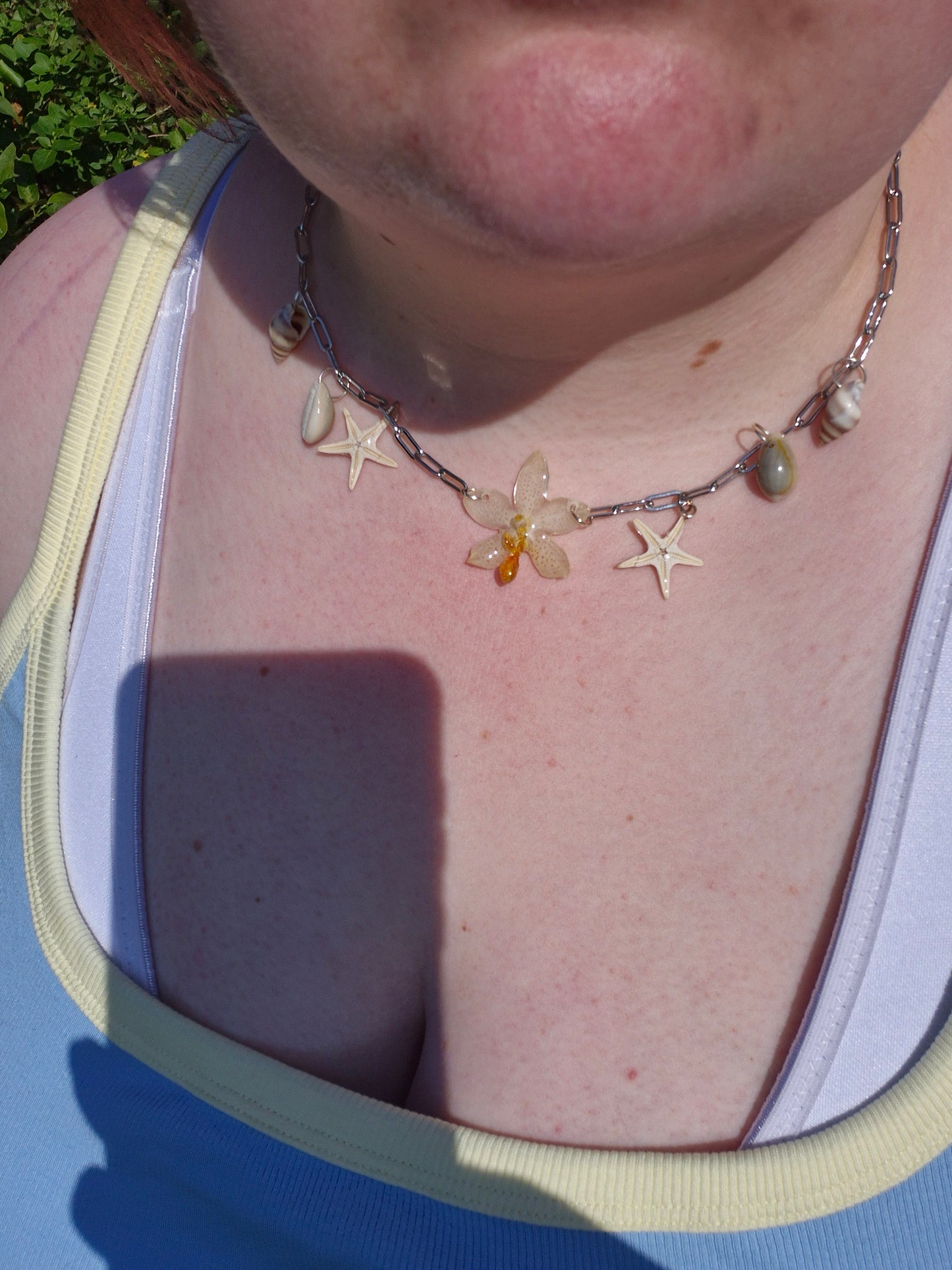 Phalaenopsis mini mark sea necklace