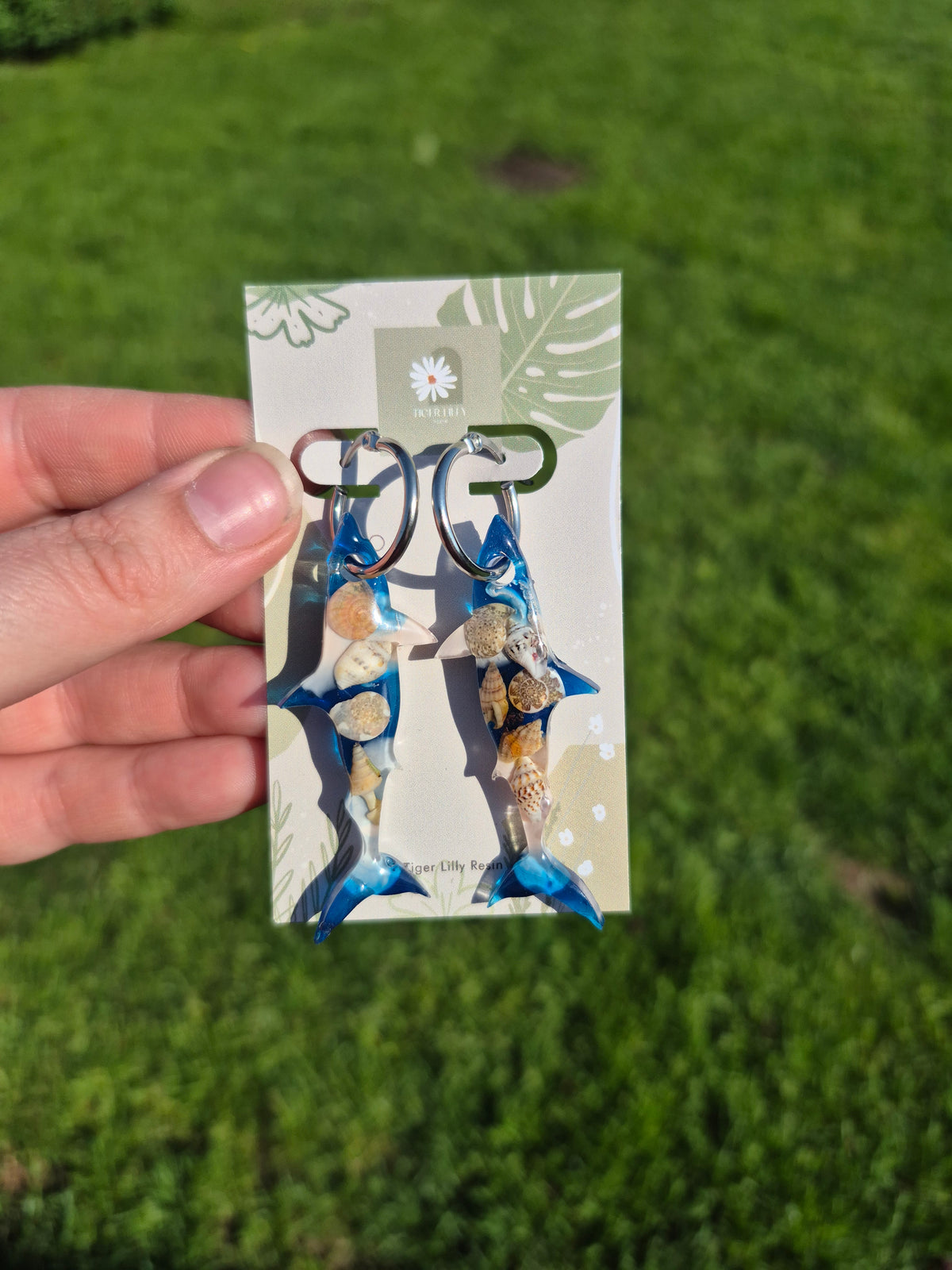 Shark hoop charms