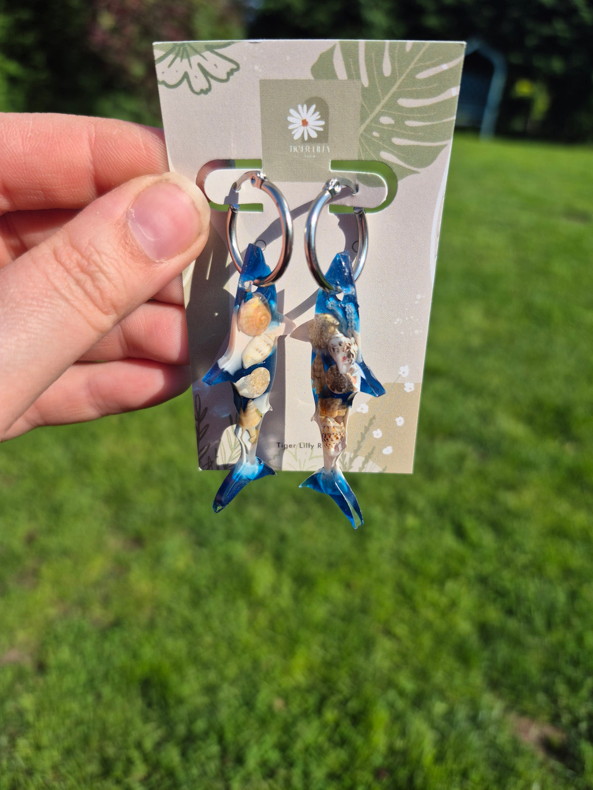 Shark hoop charms