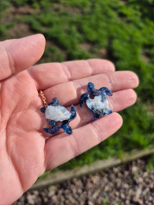 Turtle hoop charms