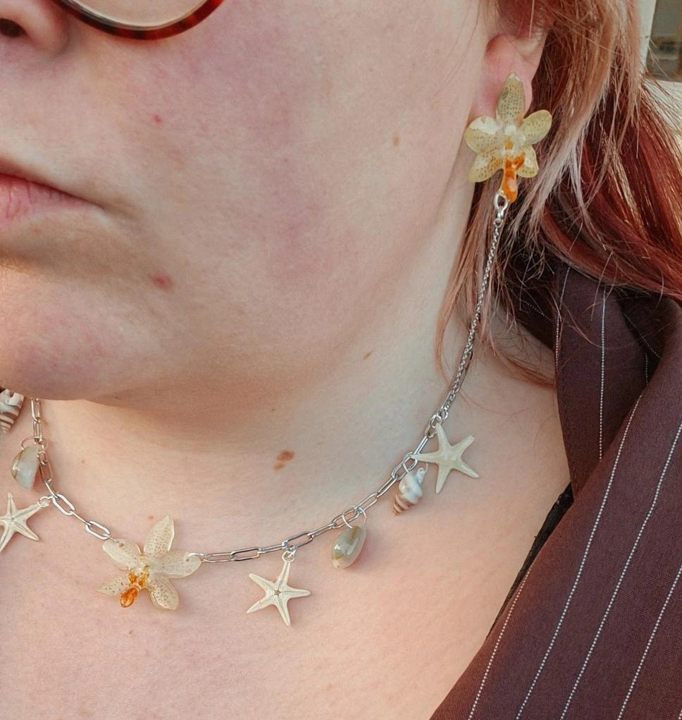 Phalaenopsis mini mark sea necklace