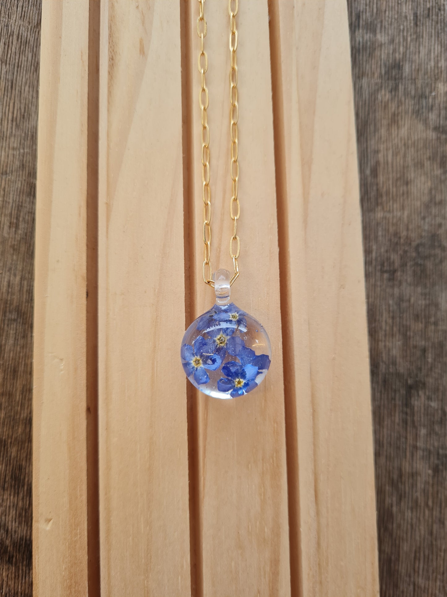 forget me not pendant