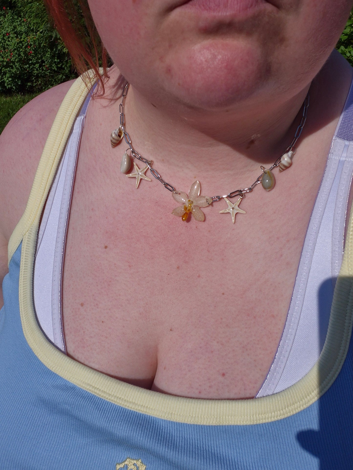 Phalaenopsis mini mark sea necklace