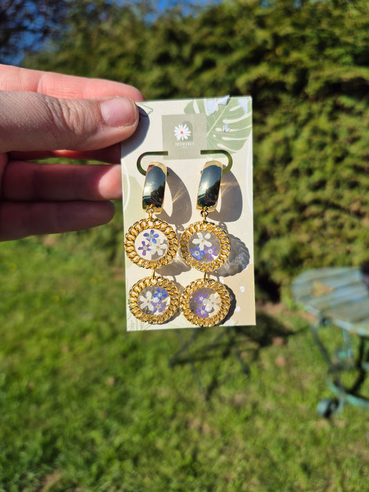 Forget me not trio dangles