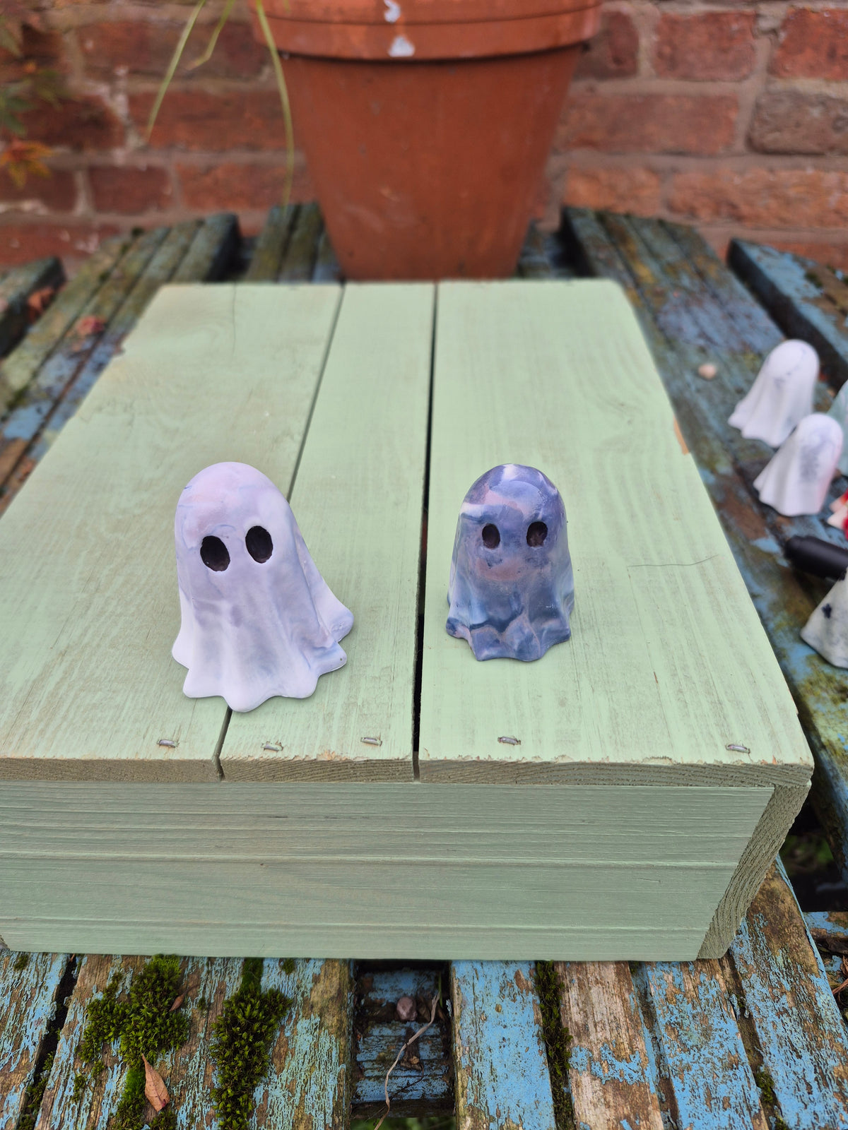 Lilac marble ghosts