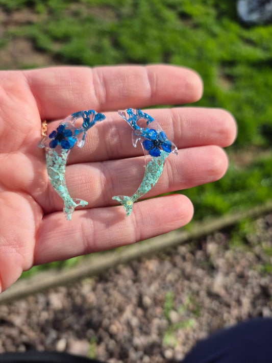 Dolphin hoop charms