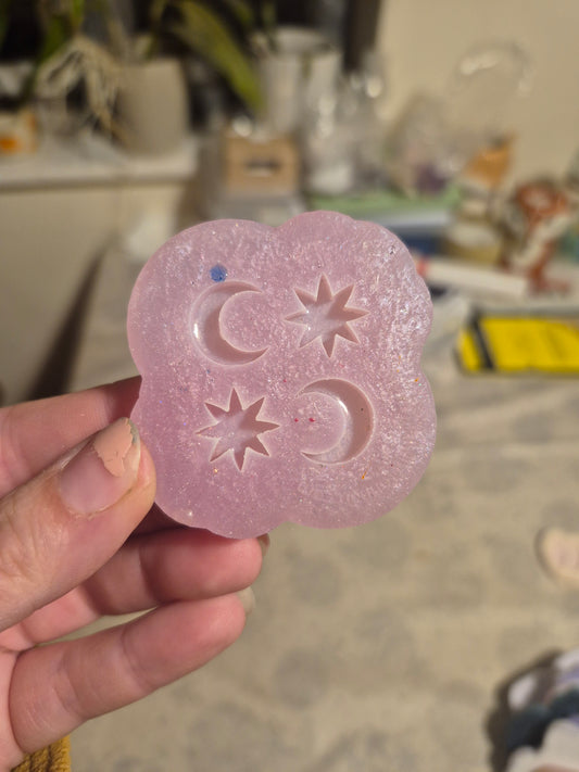 Moon and stars Domed stud mould