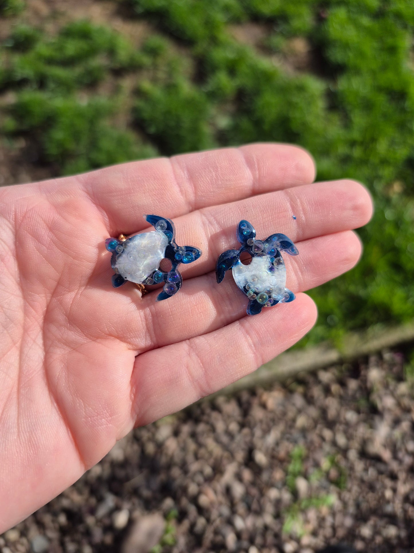 Turtle hoop charms