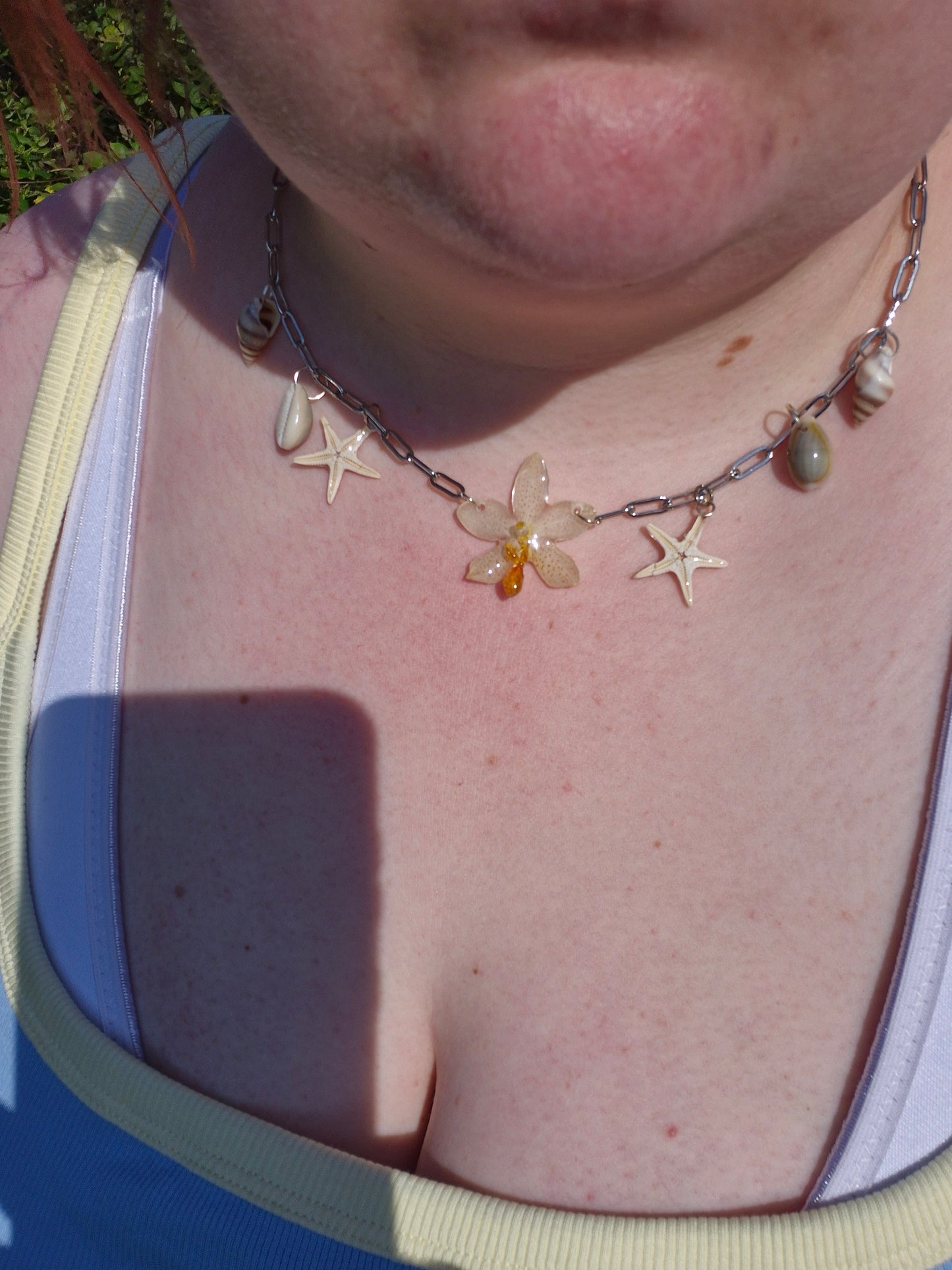 Phalaenopsis mini mark sea necklace
