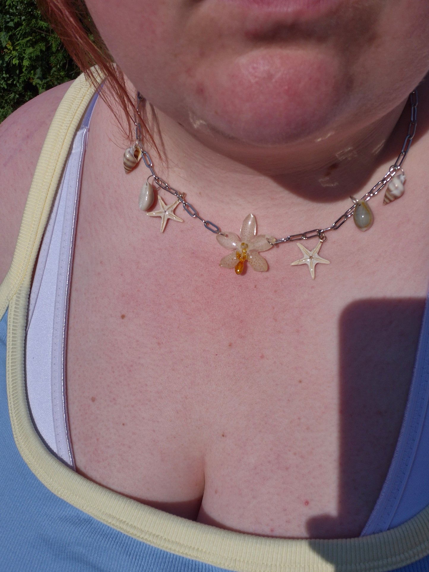 Phalaenopsis mini mark sea necklace