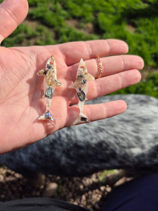 Shark hoop charms