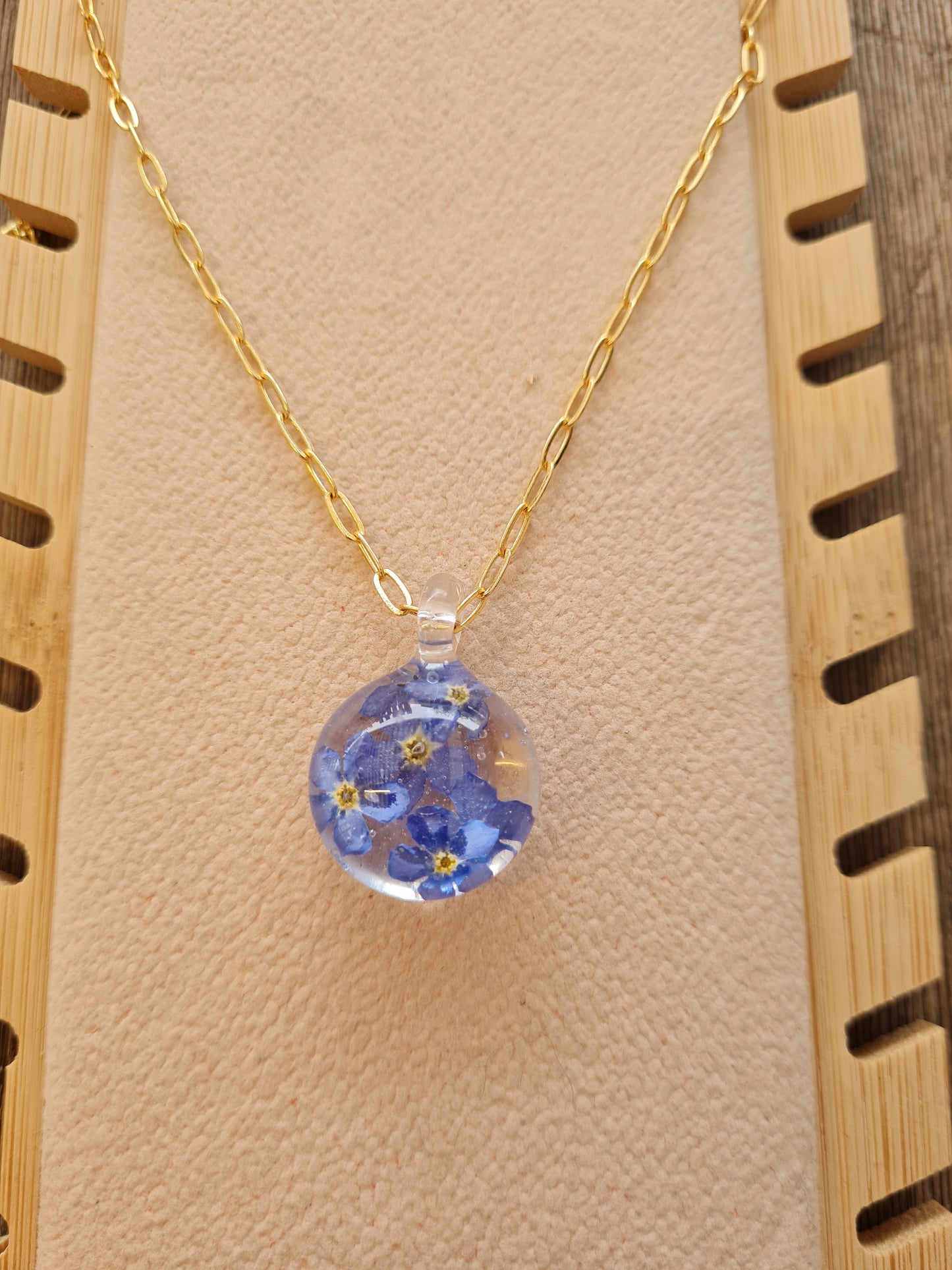 forget me not pendant