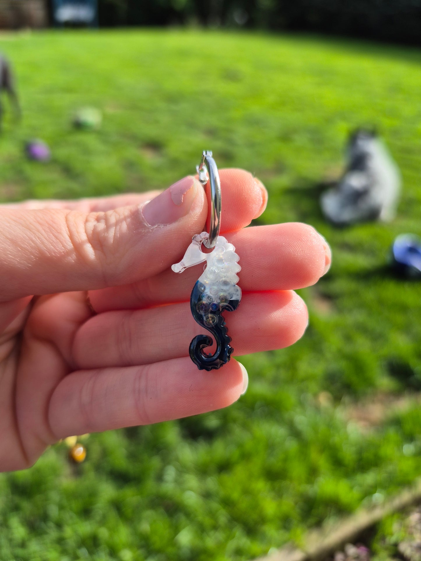 Sea horse hoop charm mould