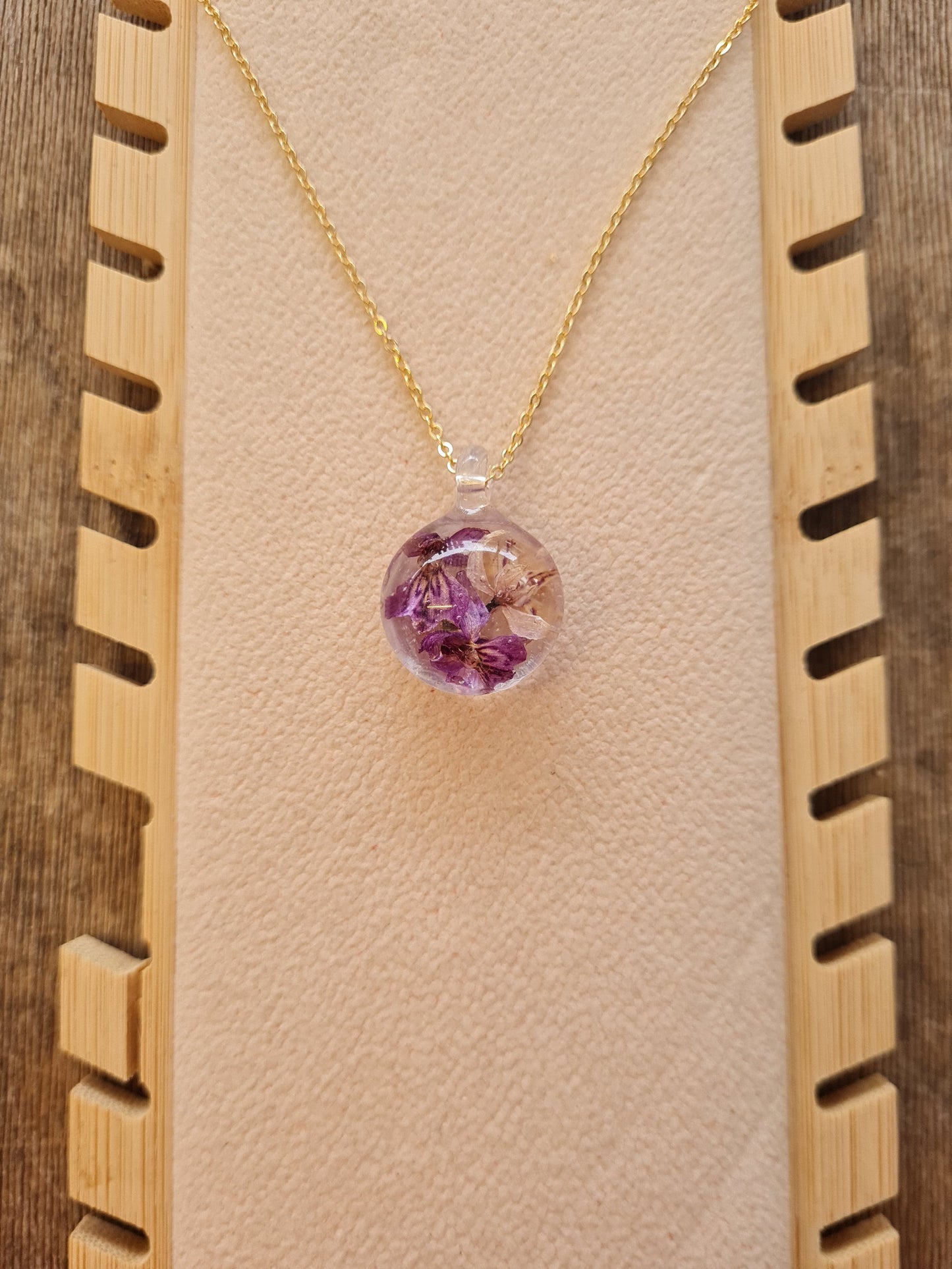 wild orchid pendant