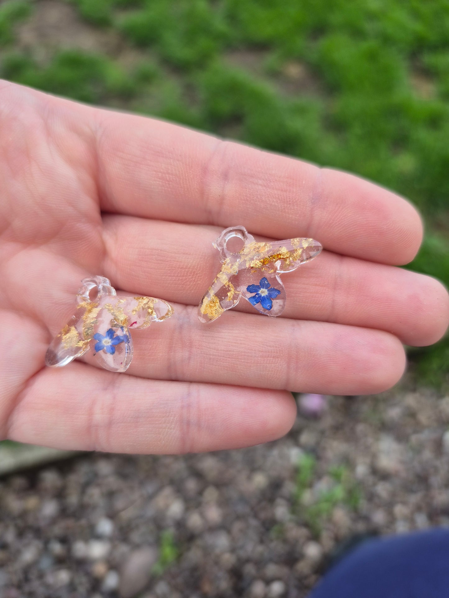 Bee hoop charms