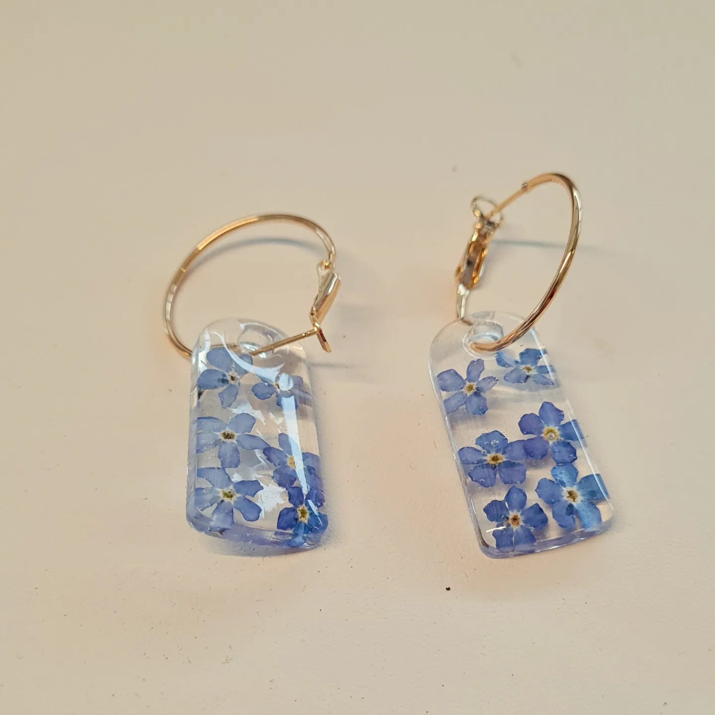 forget me not arch earrings