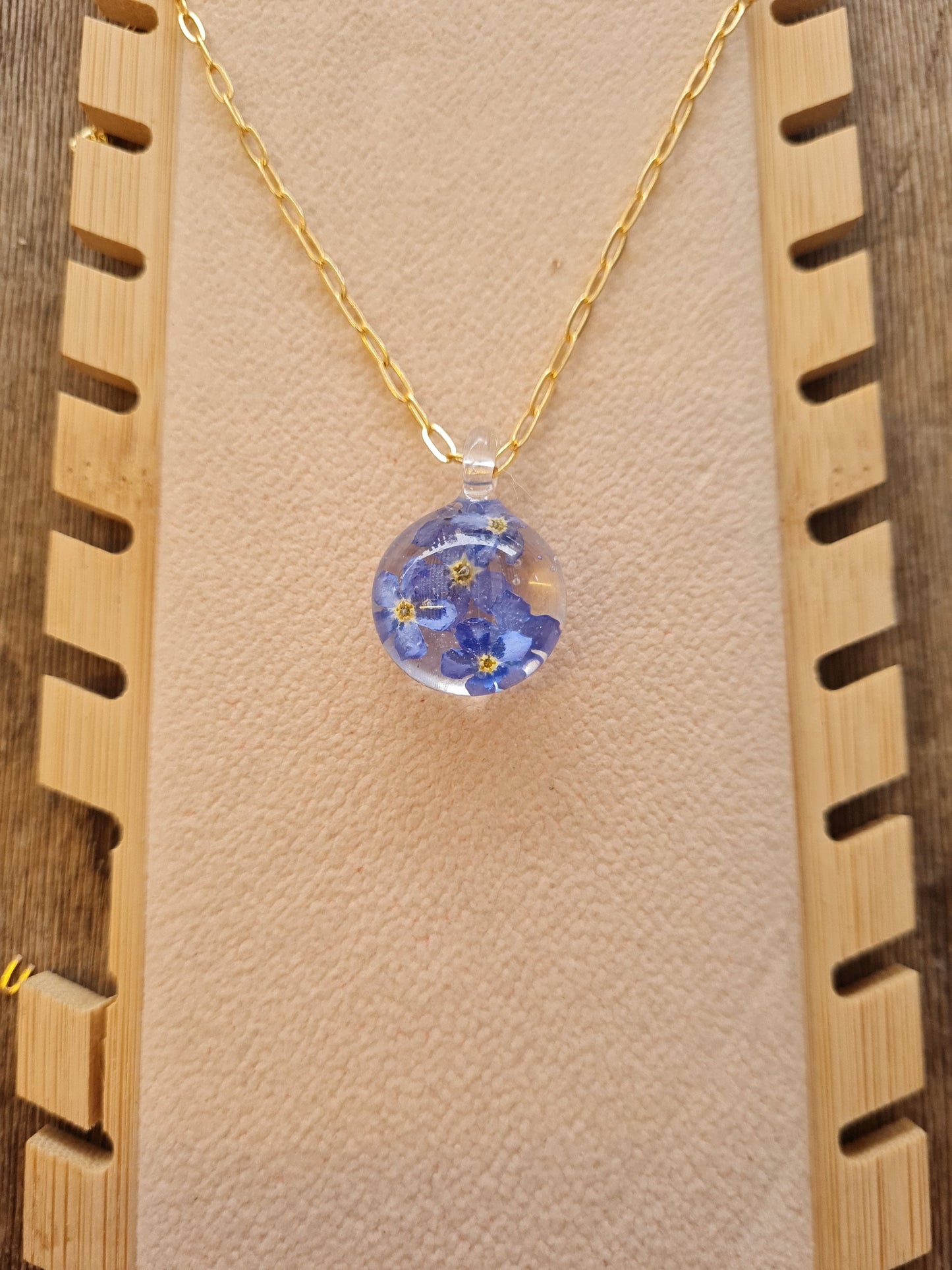 forget me not pendant