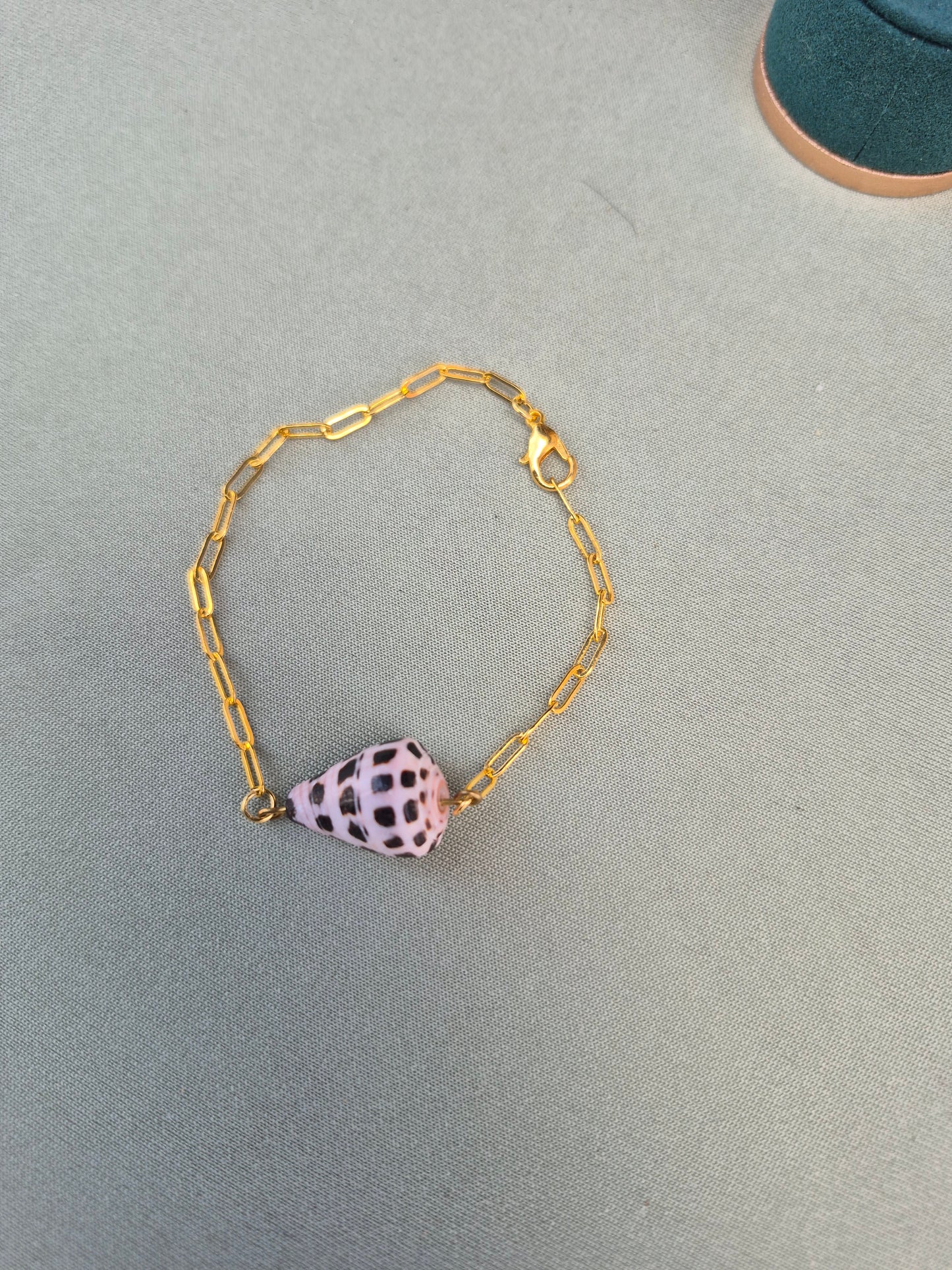 Hebrew cone shell bracelet